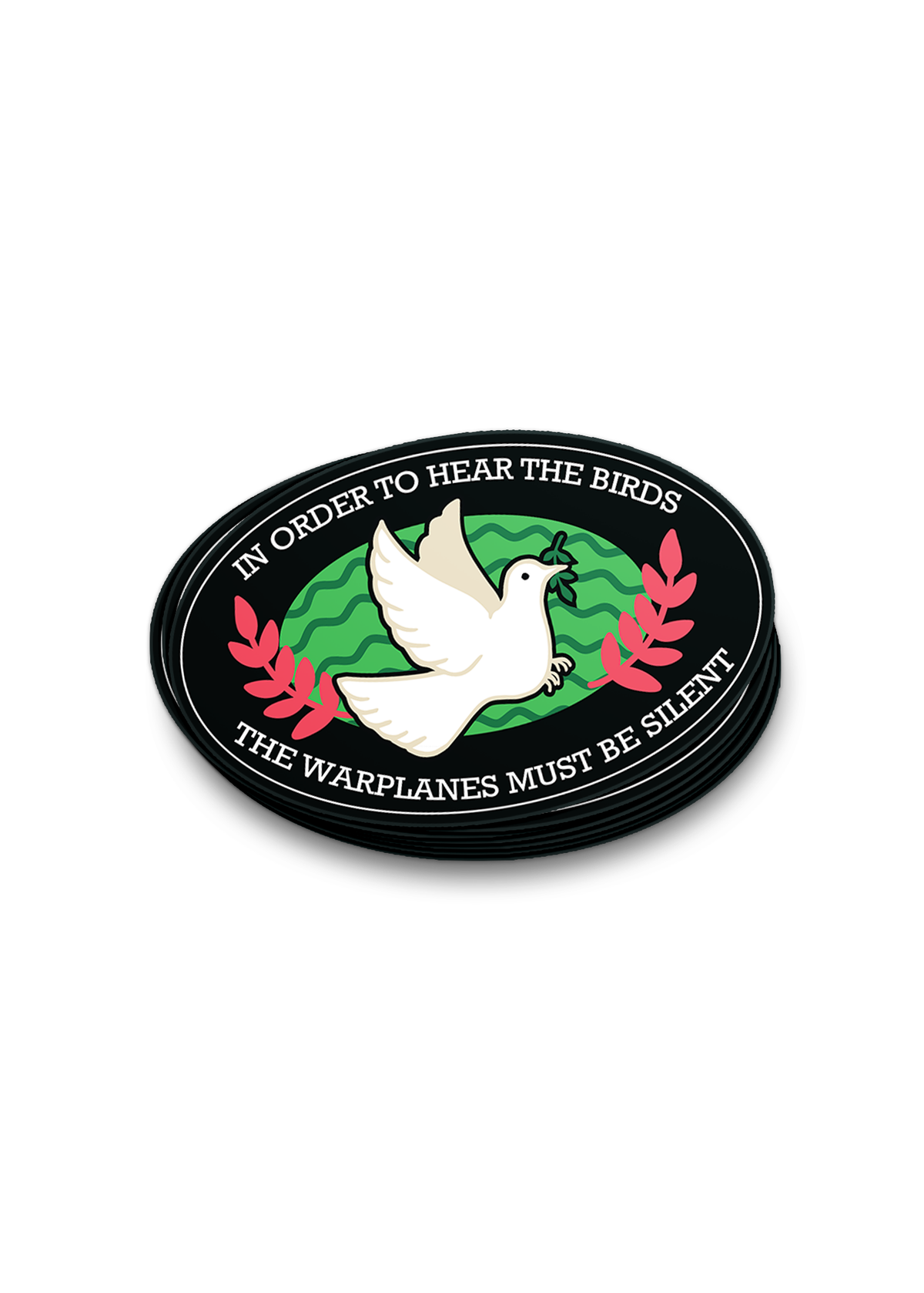 In Order to Hear the Birds (Pro-Peace Charity Sticker)