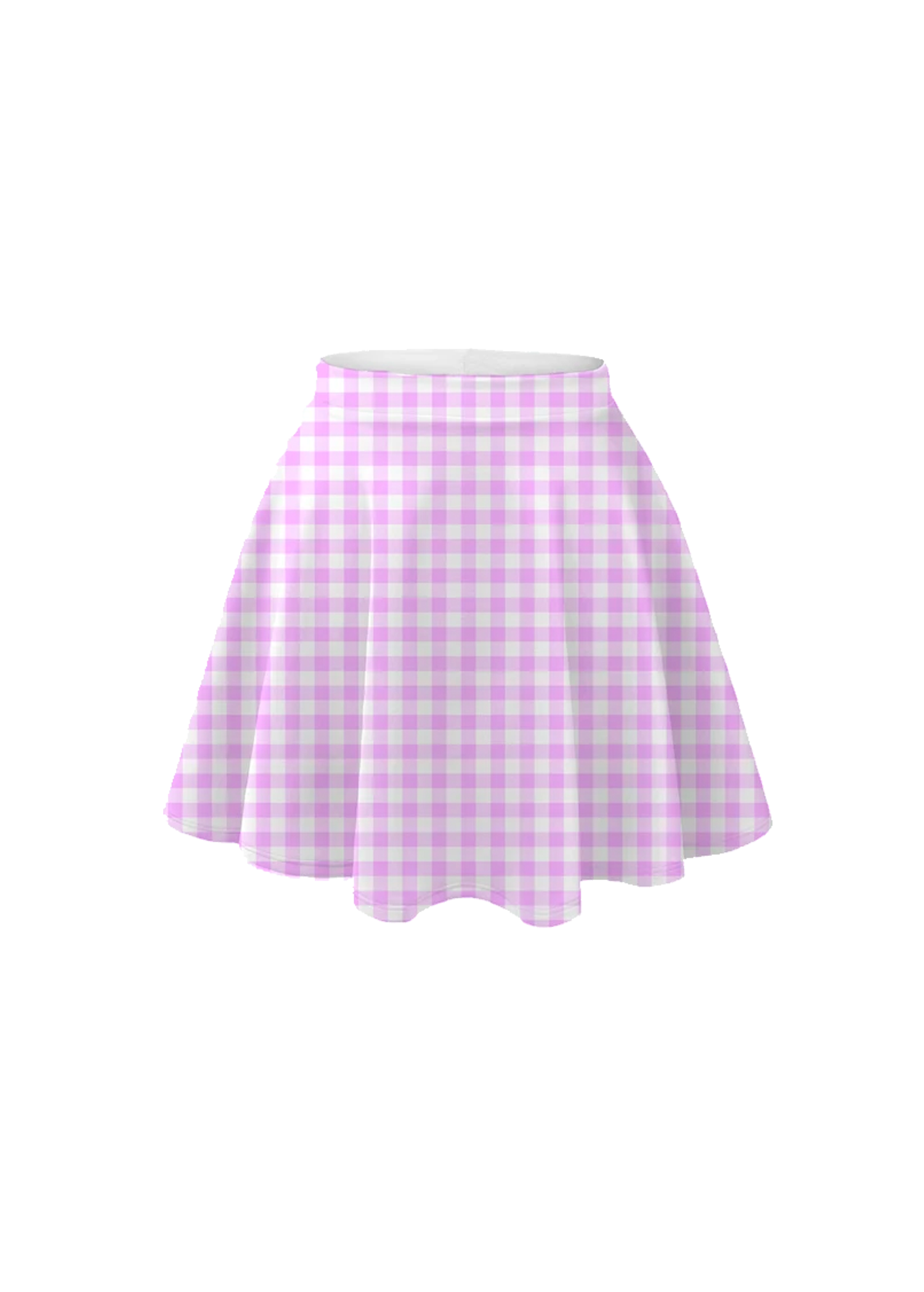Lavender pink plaid sales skirt