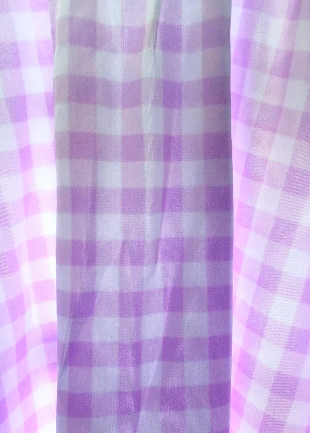S gingham print skater skirt in lavender