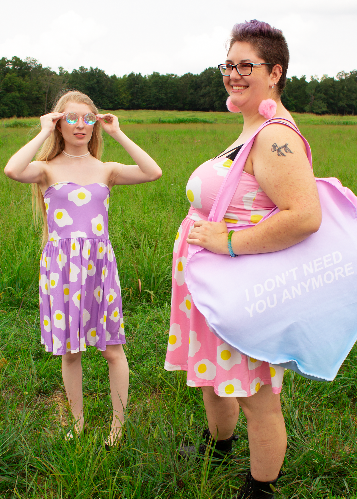 4XL Sunny-Side Up Mini Dress in Blue