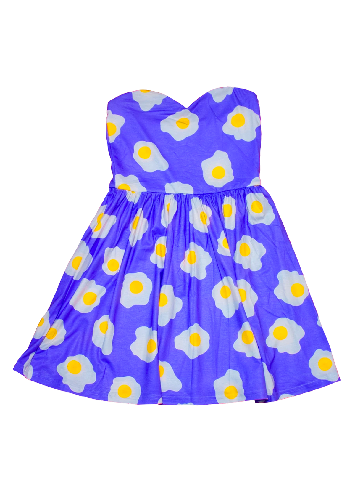 4XL Sunny-Side Up Mini Dress in Blue