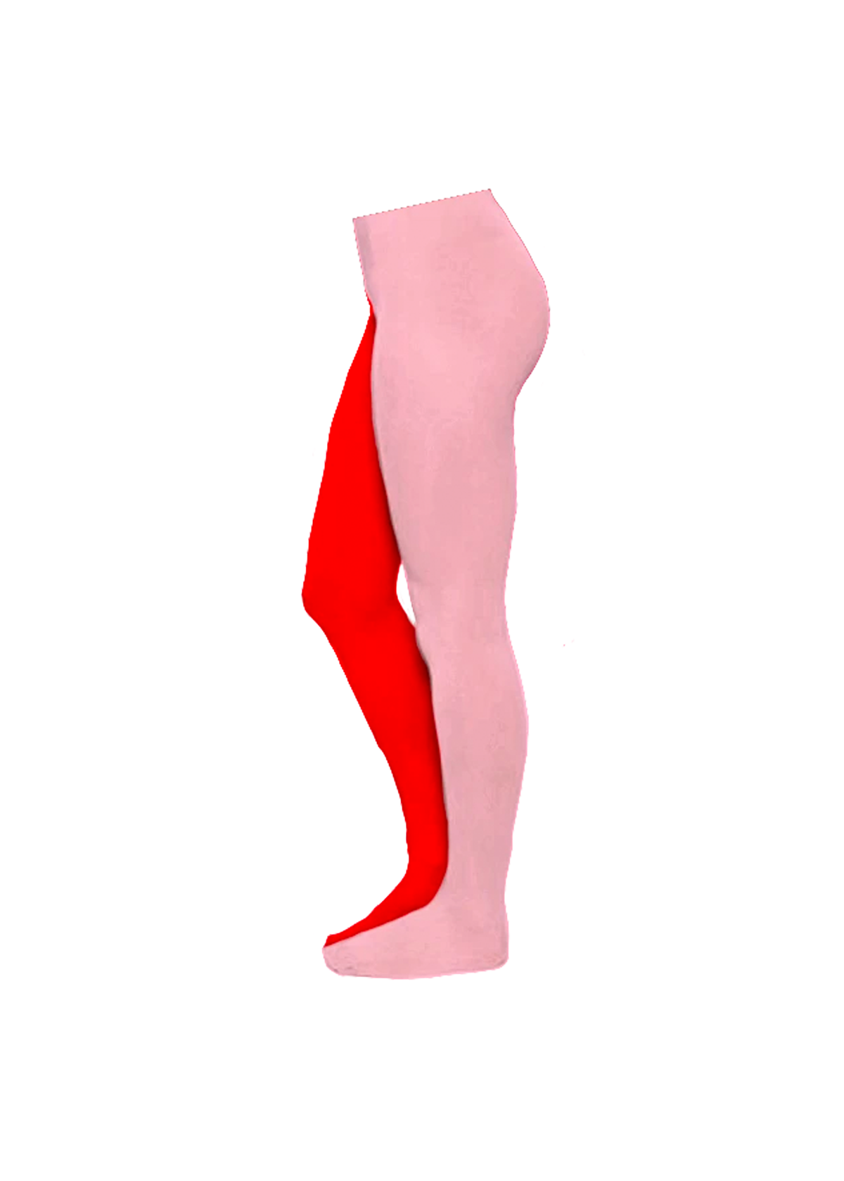 Black/Hot Pink, Queen/Plus Size Fun Striped Opaque Tights