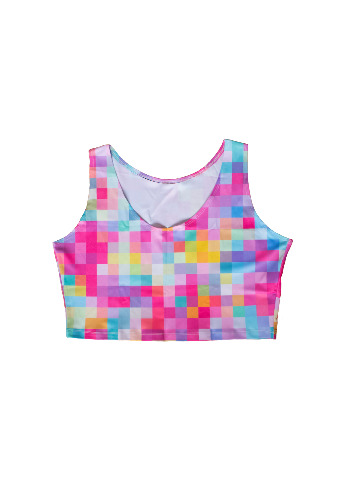 3XL candy pixel crop tank