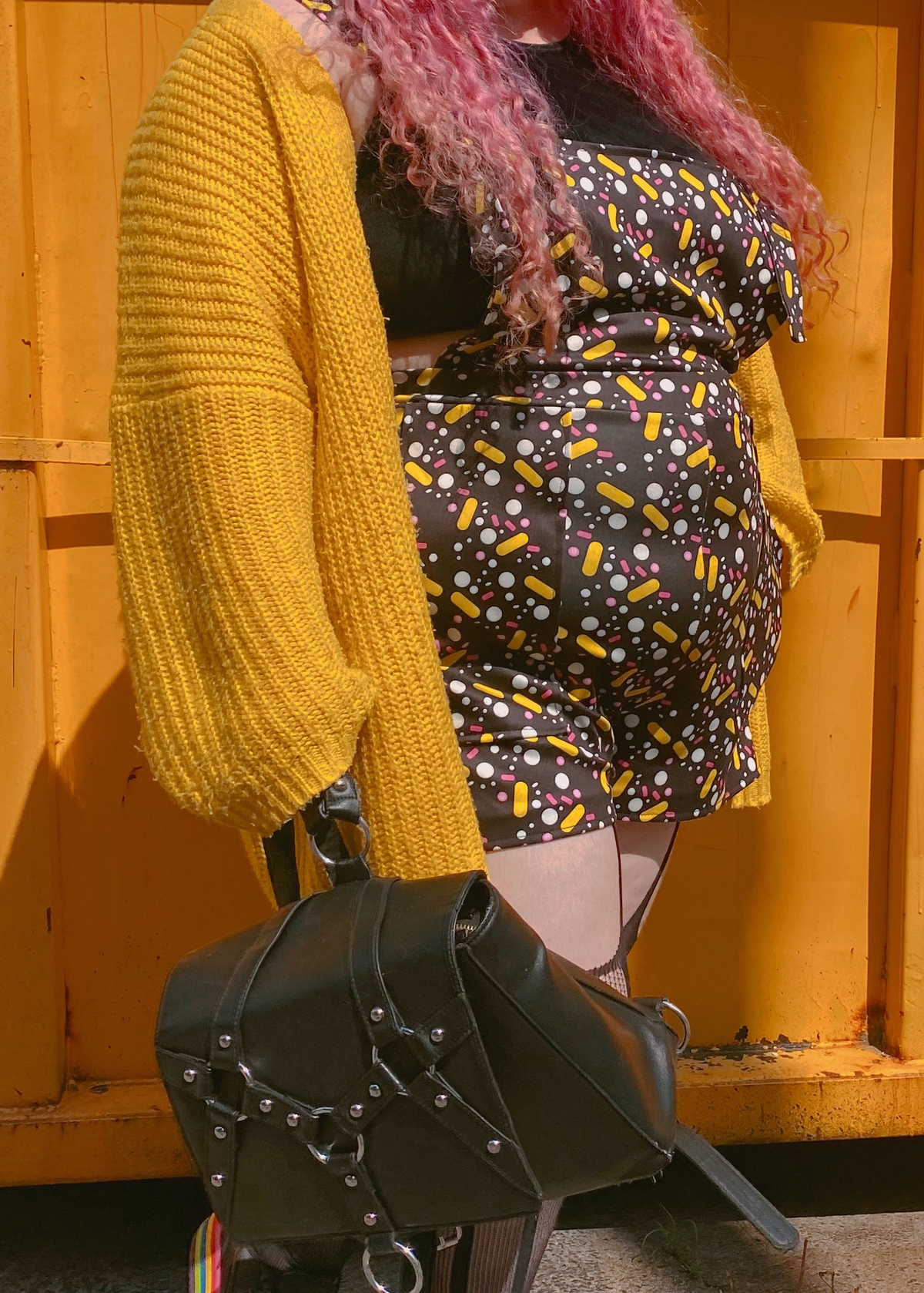 2XL Daily Dose Overall Shorts in Black