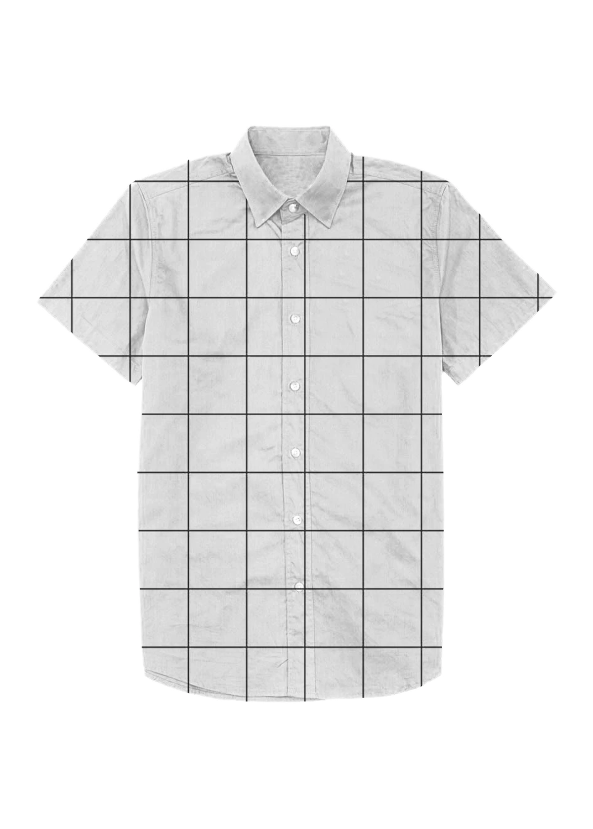 Grid Print Dad Shirt