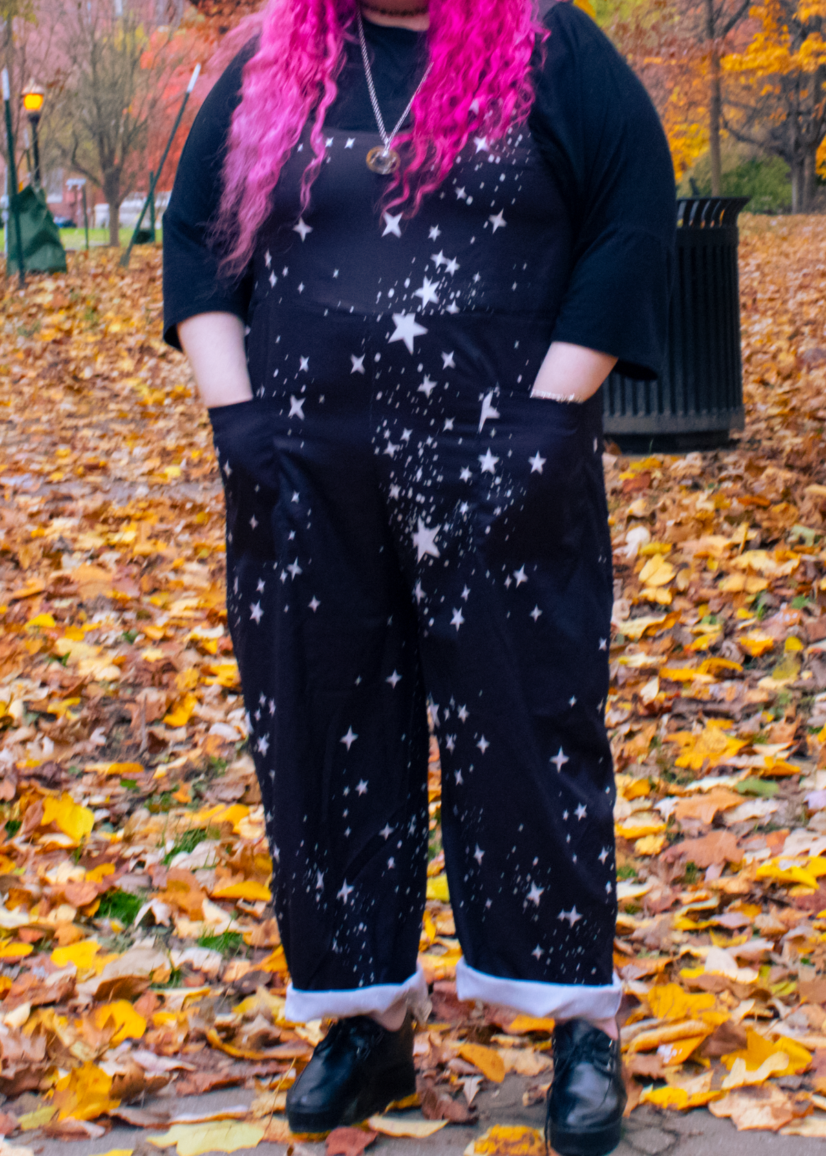 3XL Star Print Dungarees