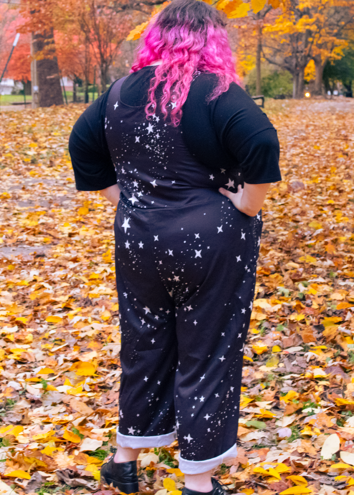 3XL Star Print Dungarees