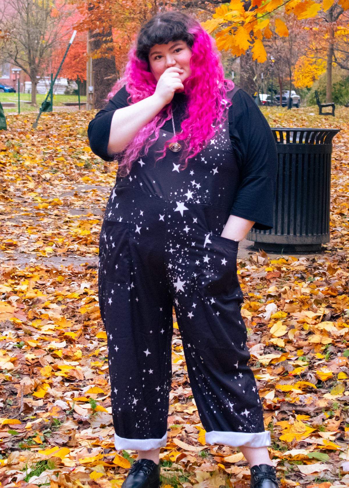 3XL Star Print Dungarees