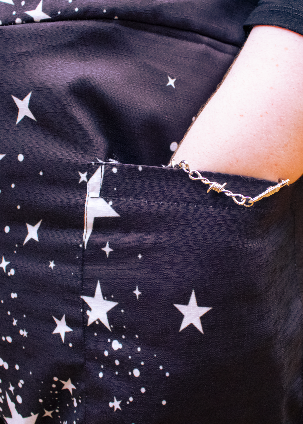 3XL Star Print Dungarees