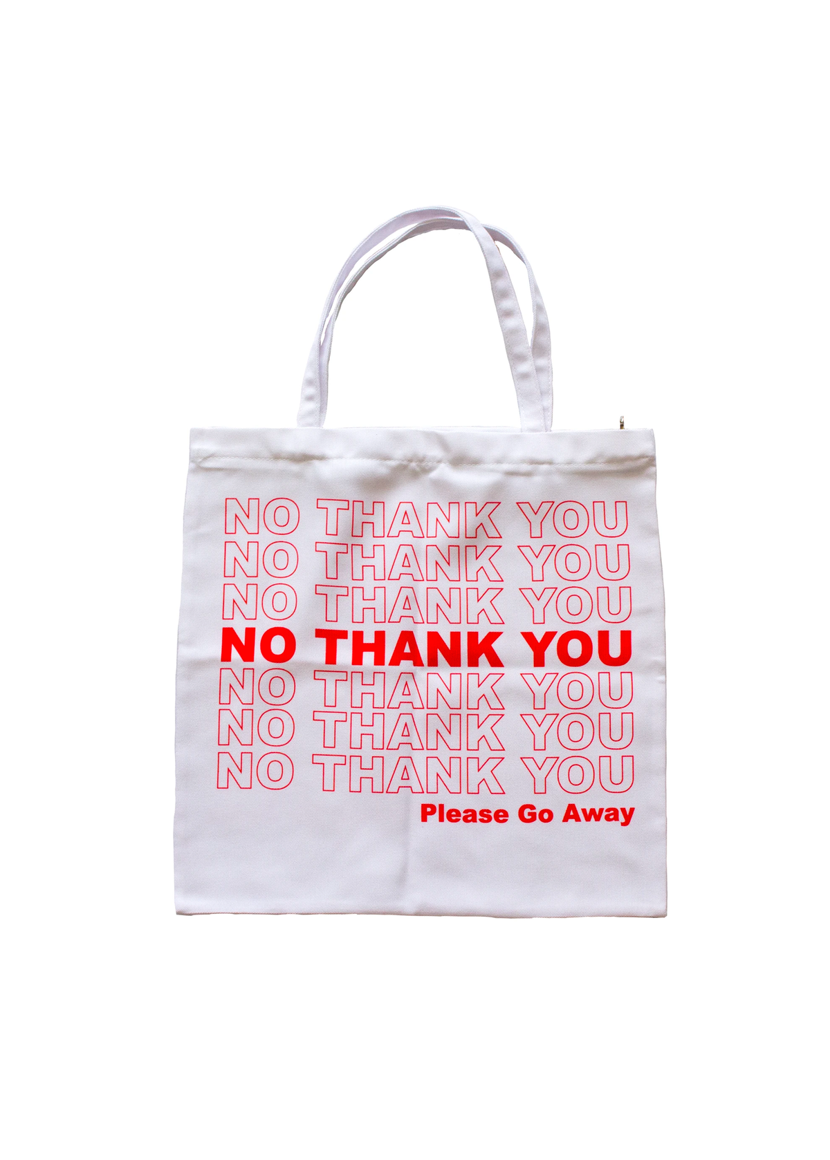 no thank you tote bag