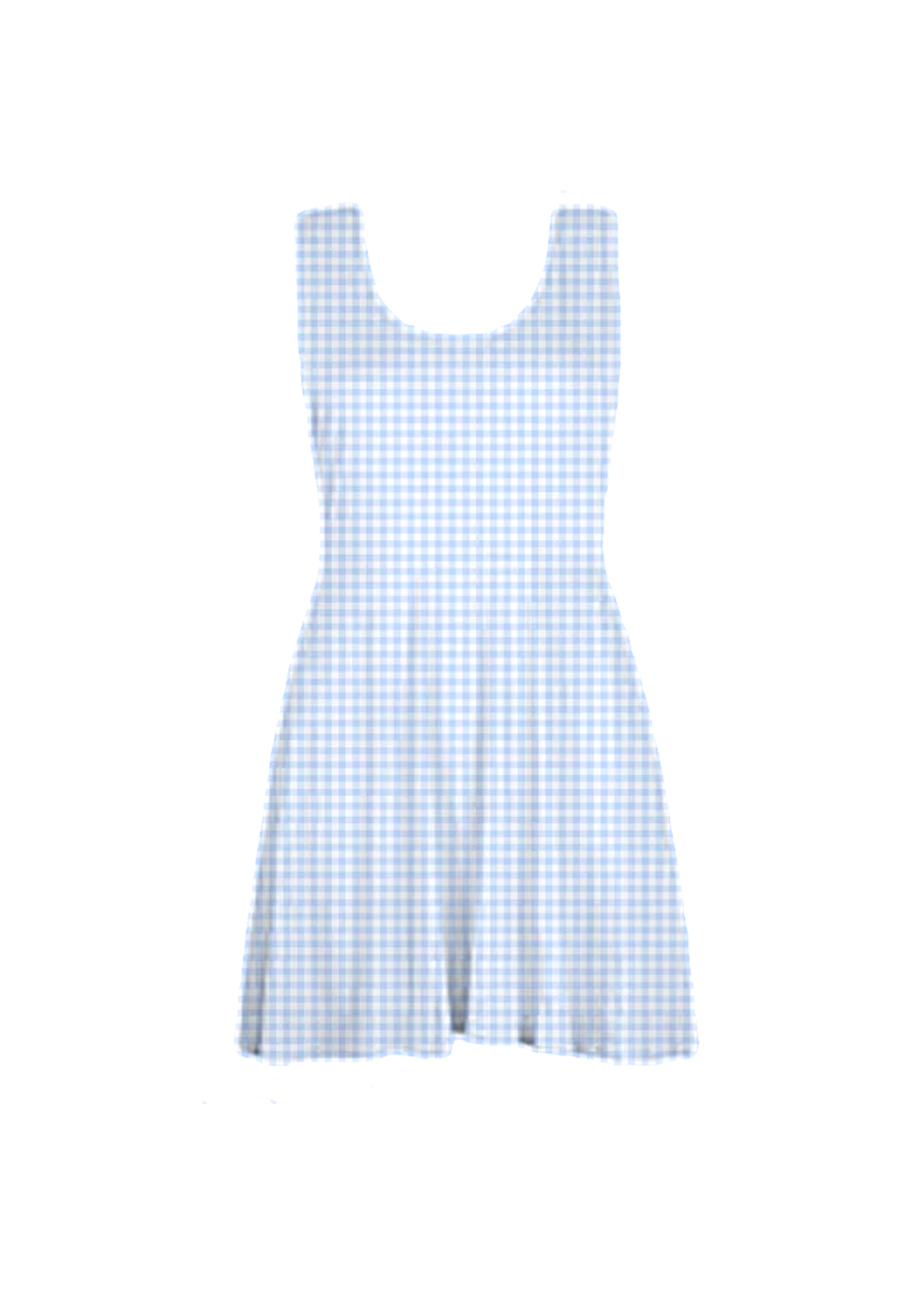 Blue white 2025 check dress