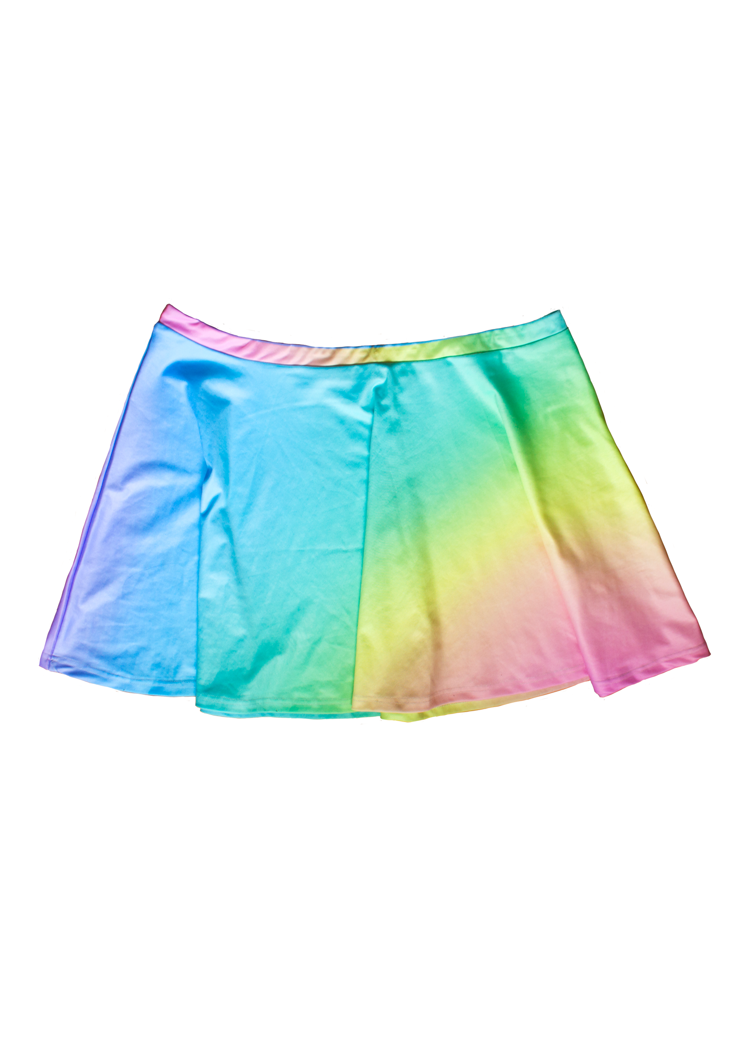 pastel rainbow mini skirt - Trash Queen