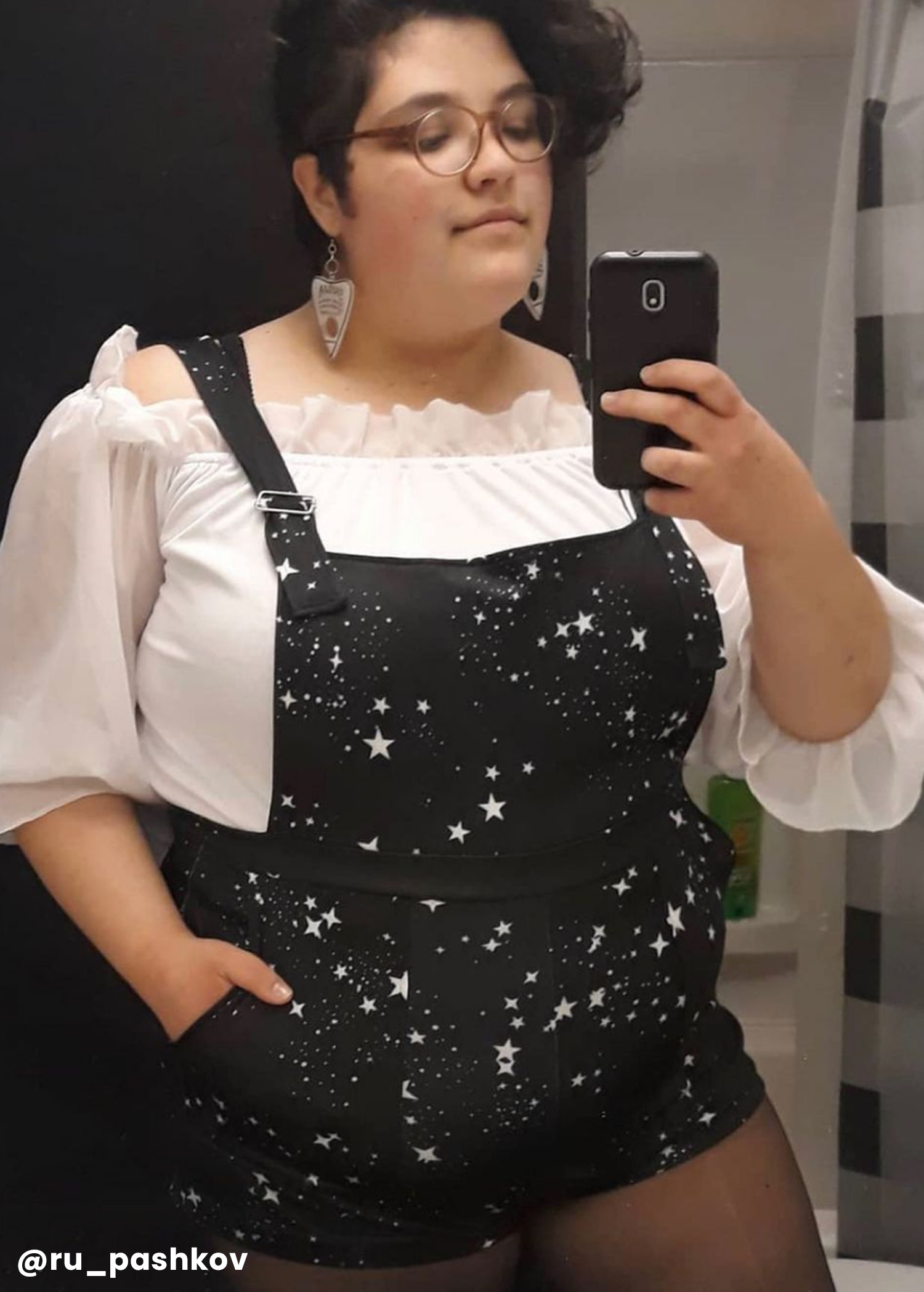 Plus size overall shorts black clearance