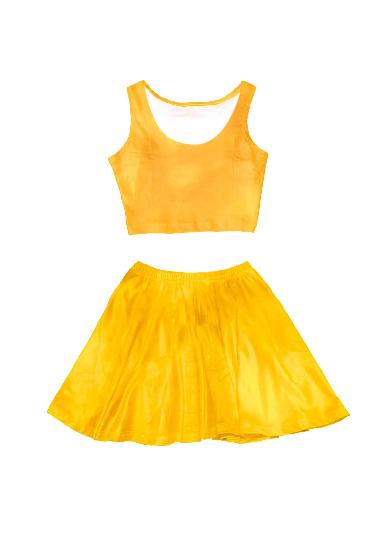 Velvet crop top and skirt set hotsell